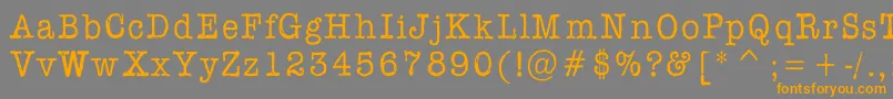 Weitere Informationen zur Aflfont-Schriftart Aflfont-Schriftart – Orangefarbene Schriften auf grauem Hintergrund