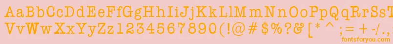 Aflfont Font – Orange Fonts on Pink Background