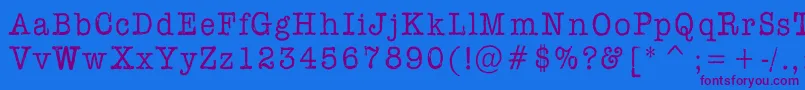 Aflfont Font – Purple Fonts on Blue Background