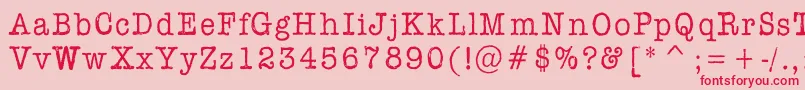 フォントAflfont – ピンクの背景に赤い文字