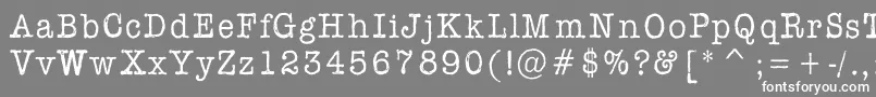 フォントAflfont – 灰色の背景に白い文字