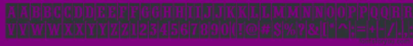 APresentumcmnr Font – Black Fonts on Purple Background