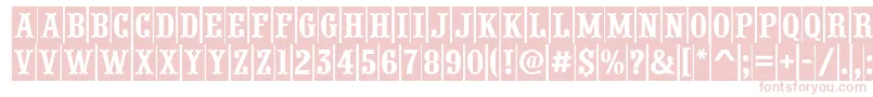 APresentumcmnr Font – Pink Fonts on White Background