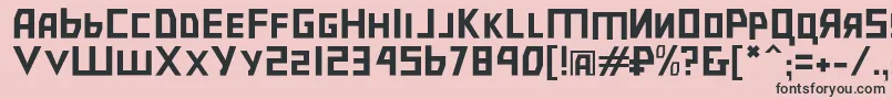 Bolsheviksl Font – Black Fonts on Pink Background