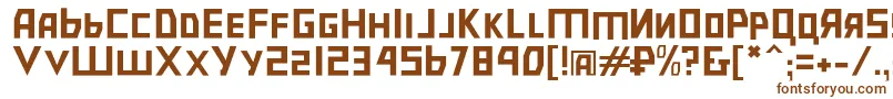 Bolsheviksl Font – Brown Fonts on White Background