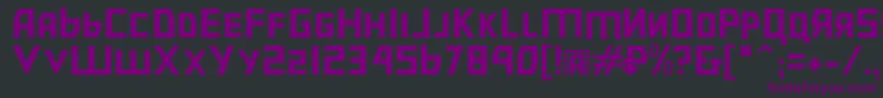 Bolsheviksl Font – Purple Fonts on Black Background