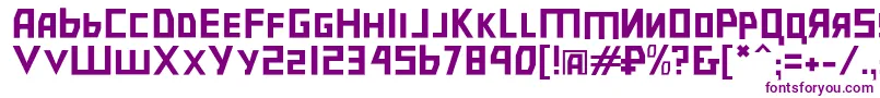 Bolsheviksl Font – Purple Fonts on White Background