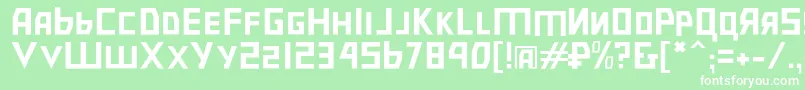 Bolsheviksl Font – White Fonts on Green Background