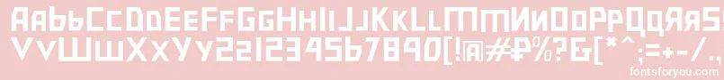 Bolsheviksl Font – White Fonts on Pink Background