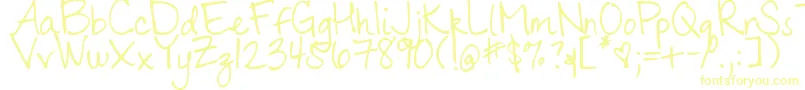 DjbMsRachel Font – Yellow Fonts