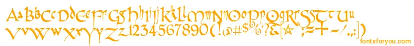 PrCelticNarrow-fontti – oranssit fontit