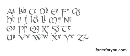 Review of the PrCelticNarrow Font