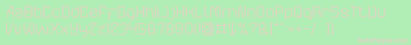 ElectroStaticRainLight Font – Pink Fonts on Green Background