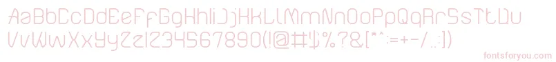 ElectroStaticRainLight Font – Pink Fonts on White Background