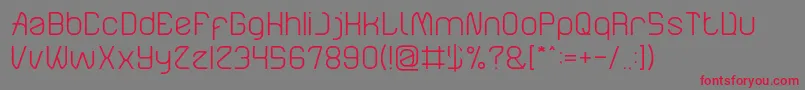 ElectroStaticRainLight Font – Red Fonts on Gray Background