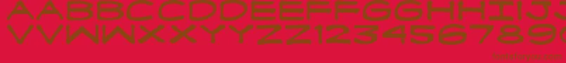 FanboyHardcore Font – Brown Fonts on Red Background
