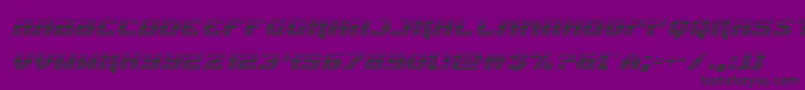 Jumpersgradital-fontti – mustat fontit violetilla taustalla
