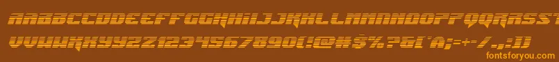 Jumpersgradital Font – Orange Fonts on Brown Background