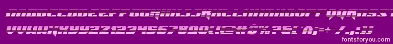 Jumpersgradital Font – Pink Fonts on Purple Background