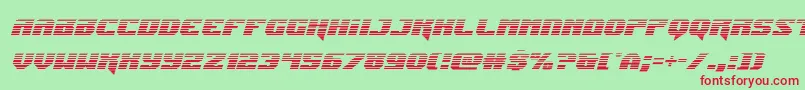 Jumpersgradital Font – Red Fonts on Green Background