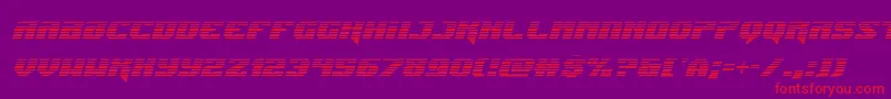 Jumpersgradital Font – Red Fonts on Purple Background