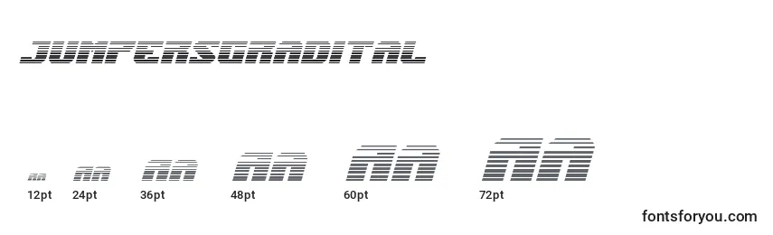 Jumpersgradital Font Sizes