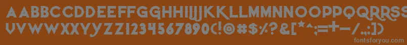 Шрифт Quietthiefbold – серые шрифты на коричневом фоне