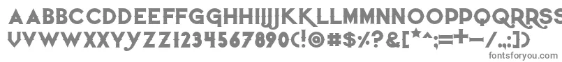 フォントQuietthiefbold – 白い背景に灰色の文字