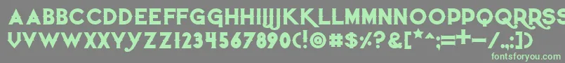 Quietthiefbold Font – Green Fonts on Gray Background