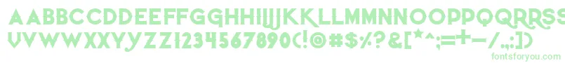 Quietthiefbold Font – Green Fonts on White Background