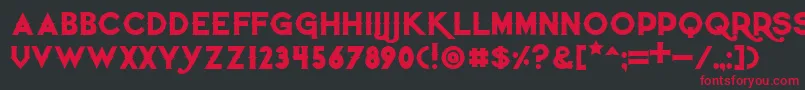 Quietthiefbold Font – Red Fonts on Black Background