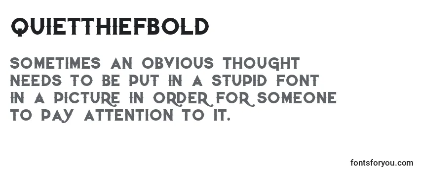 Quietthiefbold (57049) Font