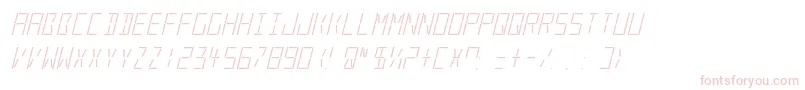 LedRealItalic Font – Pink Fonts