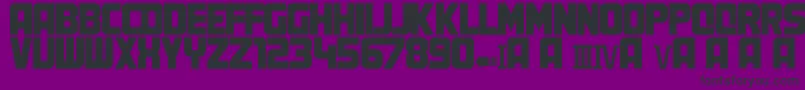 MartyFont Font – Black Fonts on Purple Background
