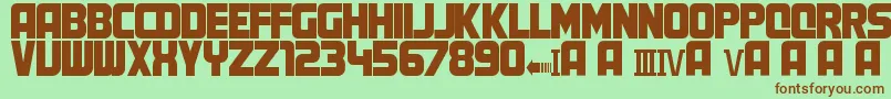 MartyFont Font – Brown Fonts on Green Background