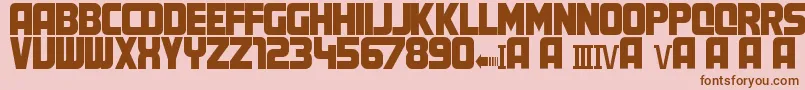MartyFont Font – Brown Fonts on Pink Background