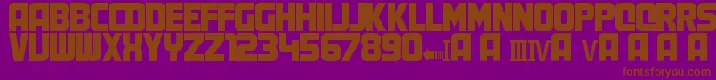 MartyFont Font – Brown Fonts on Purple Background