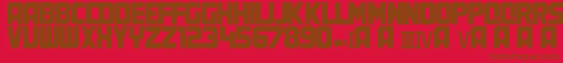 MartyFont Font – Brown Fonts on Red Background