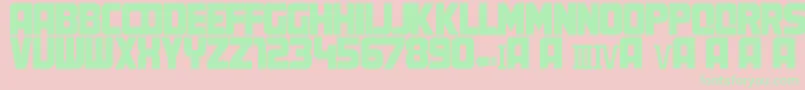 MartyFont Font – Green Fonts on Pink Background