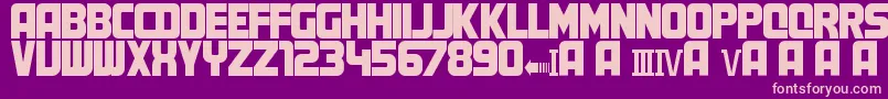 MartyFont Font – Pink Fonts on Purple Background