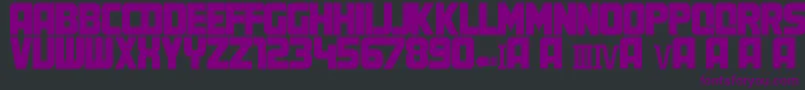 MartyFont Font – Purple Fonts on Black Background
