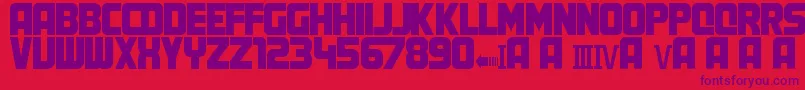 Шрифт MartyFont – фиолетовые шрифты на красном фоне