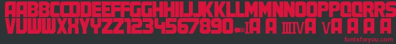 MartyFont Font – Red Fonts on Black Background