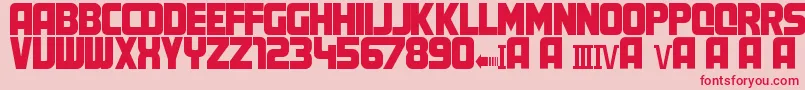 MartyFont Font – Red Fonts on Pink Background