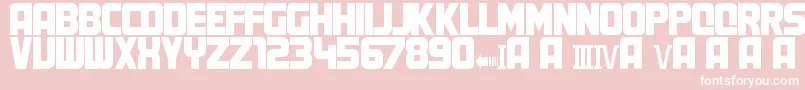 MartyFont Font – White Fonts on Pink Background