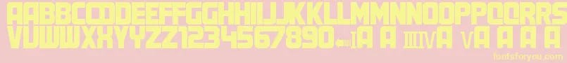 MartyFont Font – Yellow Fonts on Pink Background