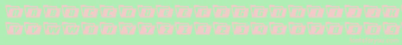 Eyesonly Font – Pink Fonts on Green Background