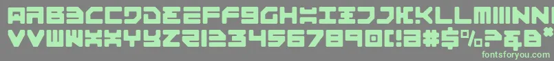 Omega3lt Font – Green Fonts on Gray Background