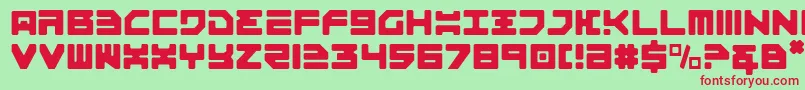 Omega3lt Font – Red Fonts on Green Background