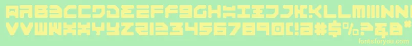 Шрифт Omega3lt – жёлтые шрифты на зелёном фоне